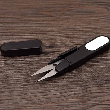 Amazon Lixada プラスチックハンドル 釣り糸 カッター ラインカッター ハサミ 安全キャップ付き Lixada ラインカッター ハサミ