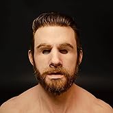 Tiydiygo Realistic Old Man Women Mask ,Halloween Face Cover Visible Latex Headgear Head Cover Novelty Costume Party Prop Multicolor