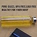 Newest 18 Oz Glass Bottle Top Level Quality Environmental Borosilicate Glass Water Bottle with Colorful Nylon Sleeve,BPA Free,Crystal Clear,Trendy Design (Black)