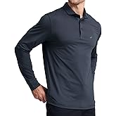 MICHEL ROUEN Golf Shirts for Men Short Sleeve Lightweight Quick Dry Pin Striped Casual Collared Polo Shirts