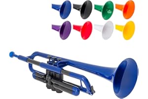 pBone PTRUMPET1B Plastic Trumpet, Blue