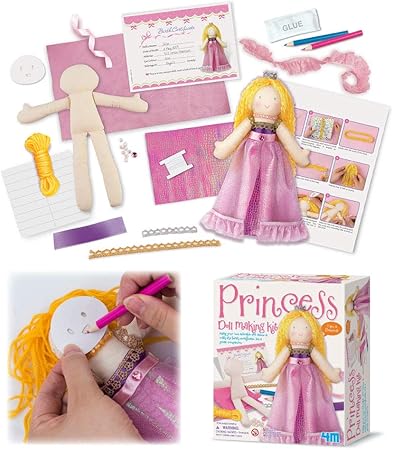 Amazon 4m プリンセスドールメイクキット 00 人形 ドール おもちゃ