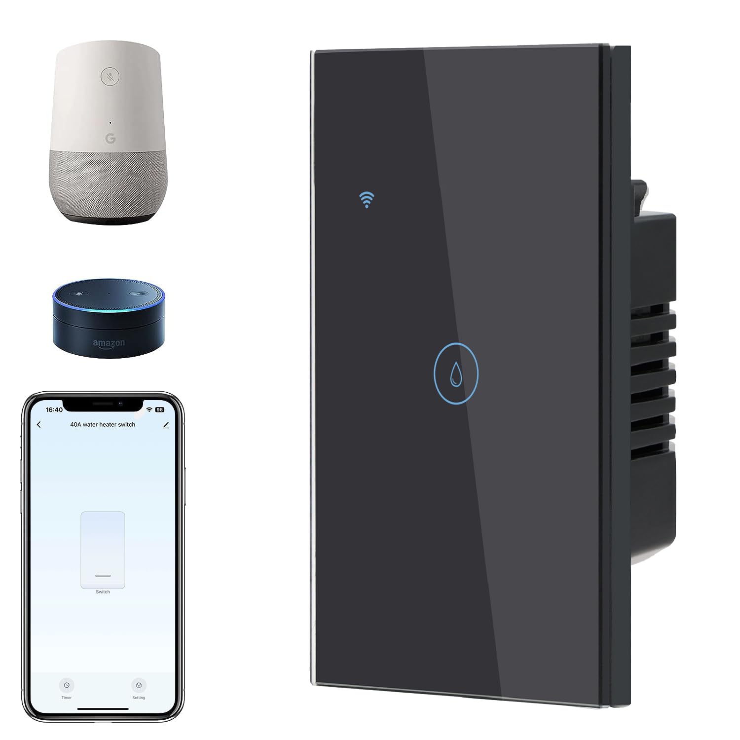 BSEED Smart Water Heater Switch, ZigBee Switch