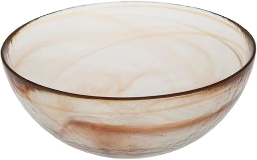 Amazon Com Abigails Clear Stone Age Bowl Tangerine Decorative