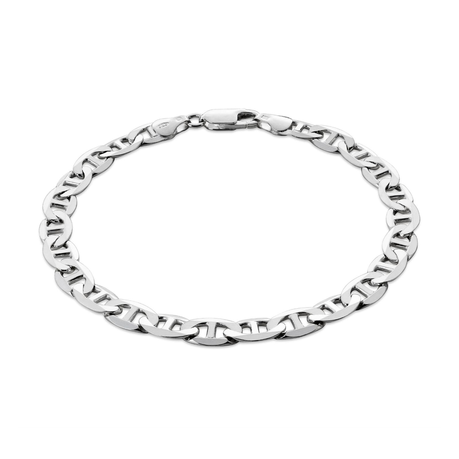 Mens Bracelet Made Of 925 Sterling Silver With Lobster Clasp 22cm Length Timeless Style For Special Occasions