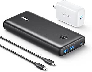 Anker Power Bank, PowerCore III Elite 25600 PD 60W with 65W PD Charger, Power Delivery Portable Charger Bundle for USB C MacBook Air/Pro/Dell XPS, iPad Pro 2020, iPhone 11 Pro / 11 / X / 8, and More