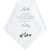 Groom Gift from Bride | Personalized Wedding Handerchief | Groom Wedding Day Gift | Wedding Day Gift for Husband