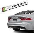 ARKOSKNIGHT R-dynamic Sports 3D Badge,Car Body Trunk Fender Front Grille R-SPORT R S Emblem Logo Sticker,Special Vechicle Symbol Compatible with Jagvar Accessories(R-Sports Chrome)