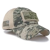 Pit Bull U.S. Flag Detachable Patch Micro Mesh Trucker Baseball Cap Hat (Green Dig Camo)