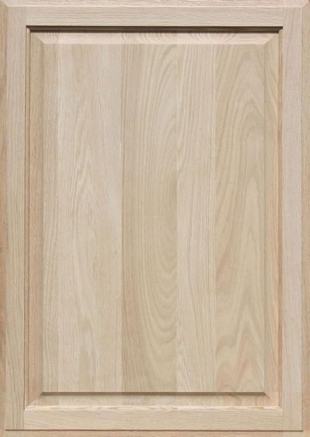 Unfinished Oak Door, Square with Raised Panel by Kendor 31H x