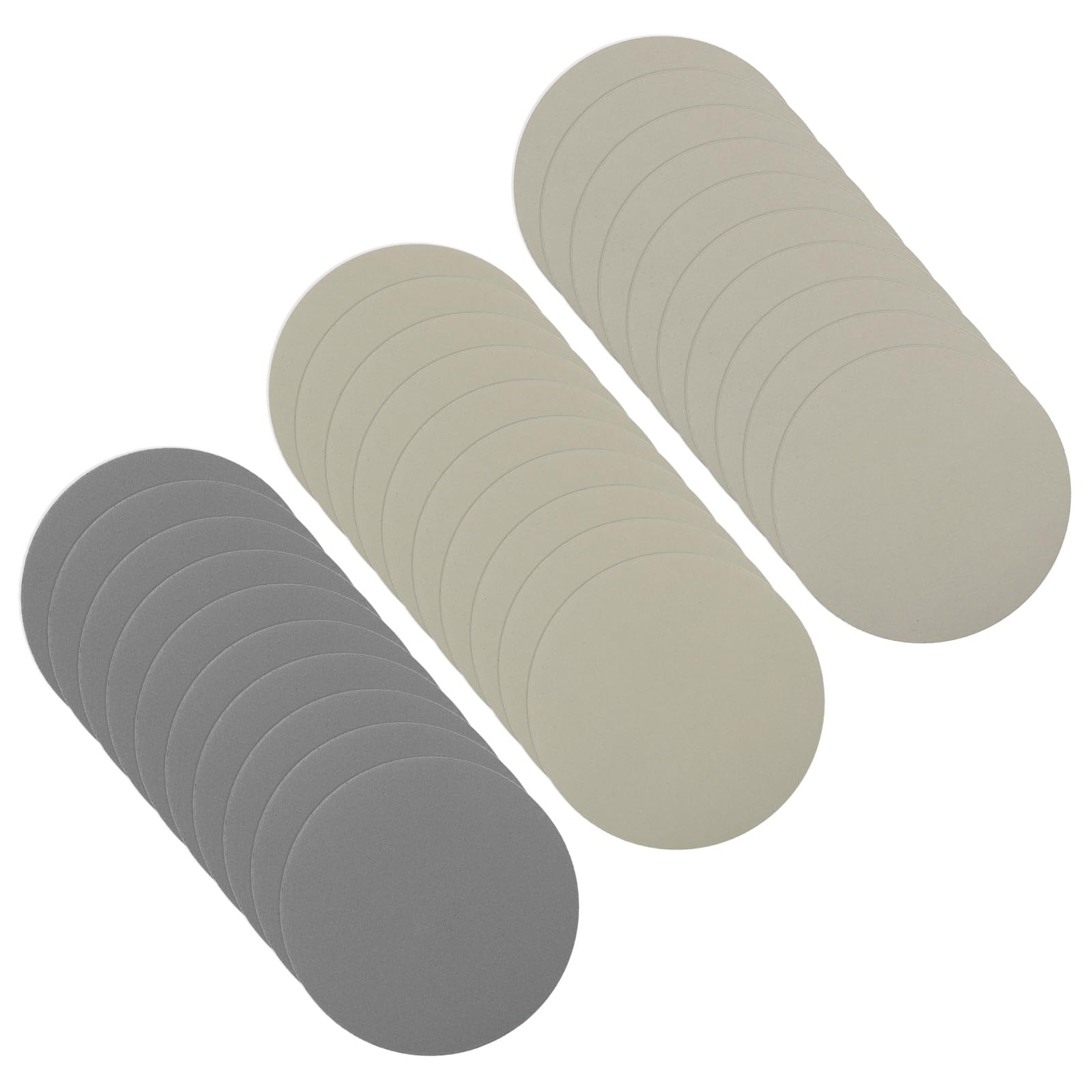 CoCud Hook & Loop Sanding Disc, 3" Dia 2000/3000/5000 Assorted Grit, No Hole Wet Dry Orbital Sandpaper Silicon Carbide - (Applications: for Wood or Metal Polishing), 30-Pieces