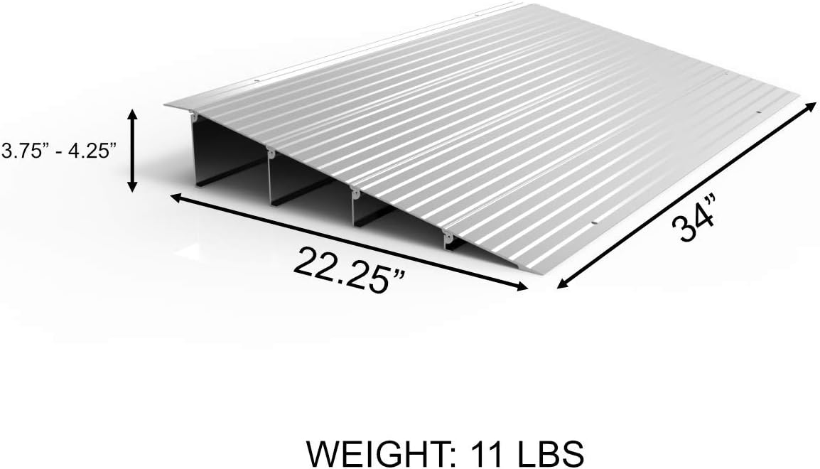 EZ-ACCESS TRANSITIONS Modular Aluminum Entry Ramp, 4" Rise: Industrial & Scientific