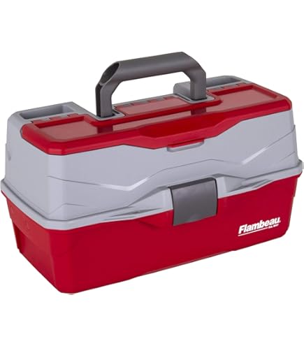 Amazon.com : Plano 3-Tray Tackle Box with Dual Top Access, Dark Green  Metallic/Off White, Premium Tackle Storage : General Sporting Equipment :  Sports & Outdoors