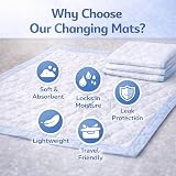 EASY CARE SOLUTIONS 100 x 60 x 40 cm Disposable Baby Changing Mats 4 Packs view 5