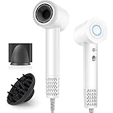 Hair Dryer, 112000 RPM High Speed Brushless Motor Blow Dryer with Diffuser for Fast Drying, 300M Ionic Hair Dryers for Men & Women, Professional Quiet Travel Hair Dryer, Lightweight Portable Mini