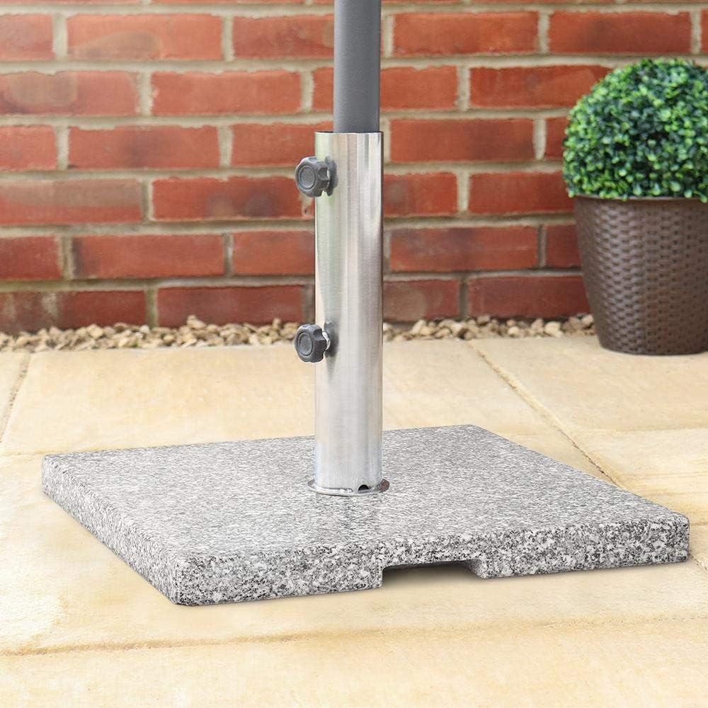 Wido 25KG Granite Parasol Base Garden Umbrella Furniture Stand Secure Heavy Duty Restaurant