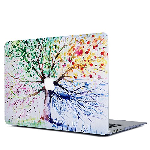 Onkuey Retina 12 inch Case, Art Printing Rubber Coated Soft Touch