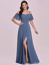 Ever-Pretty Women's Short Sleeve V-Neck Chiffon