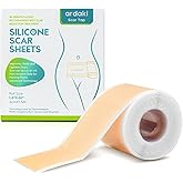ARDAKI Silicone Scar Sheets,Silicone Scar Tape,Scar Tape for Surgical Scars,Silicone Scar Removal for Surgical,C-Section,Tummy Tuck,Keloid Scars, Face Tape, Keloid Bump Removal (1.6"X 60" Roll-1.5M)