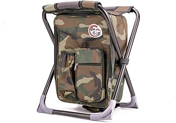 Amazon アウトドアチェア 折り畳み椅子 椅子付きリュックチェア バックパックチェア 折りたたみ 防水 釣り キャンプ用品 保冷 保温 Qyjp チェア