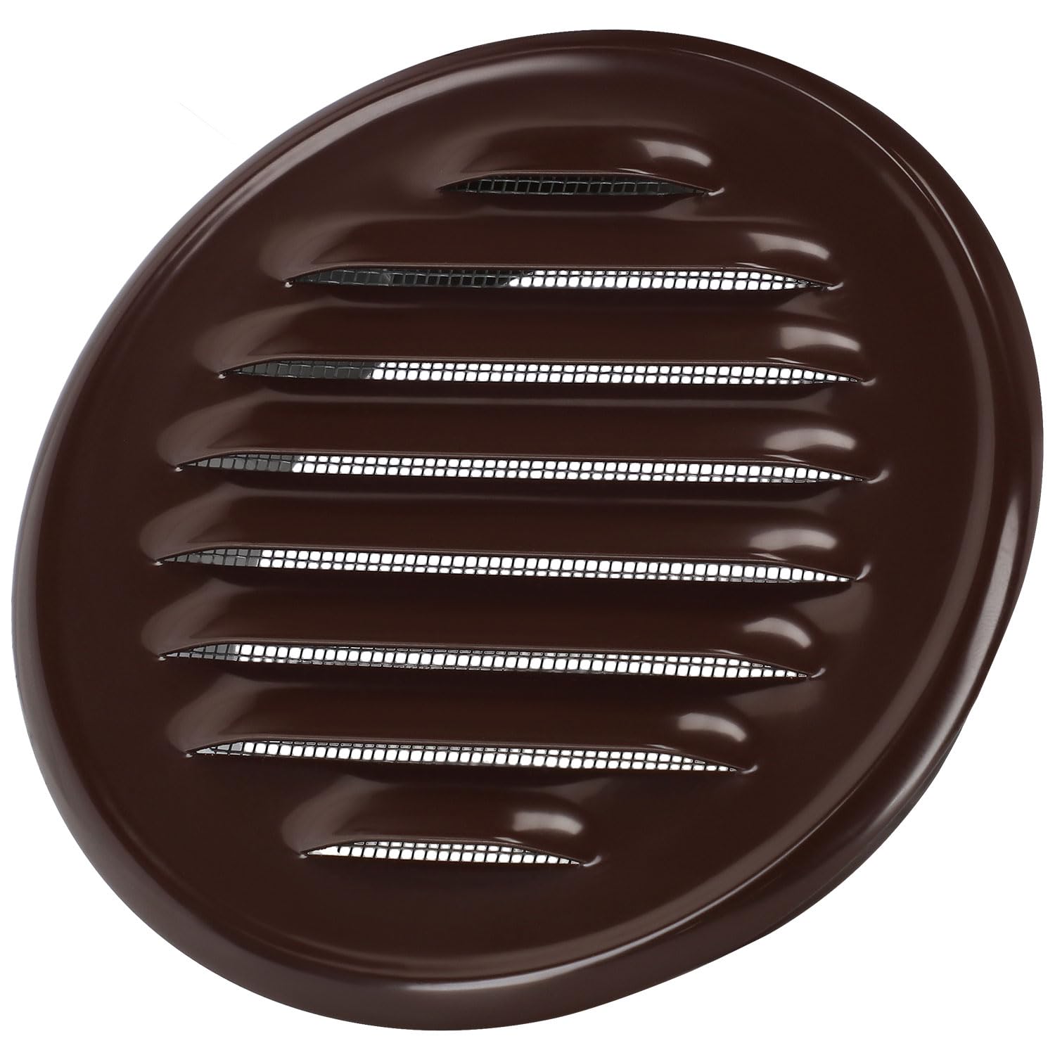 KOTARBAU - Round Ventilation Grille - ⌀ 100 mm - Alloy Steel – Exhaust Grille with Screw Mount, Insect Protection, Airflow, Louvered