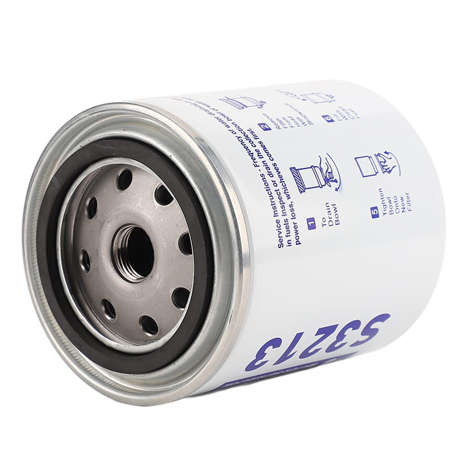 Marine Fuel Water Separator, Corrosion Proof Stainless Steel Boat Fuel Filter Replacement for Sailboats Fishing Vessels Yachts and Commercial Marine Applications