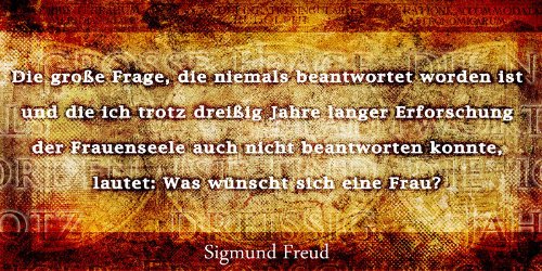 Kunstdruck Zitat Von Sigmund Freud Poster Frau In 70x140 Amazon