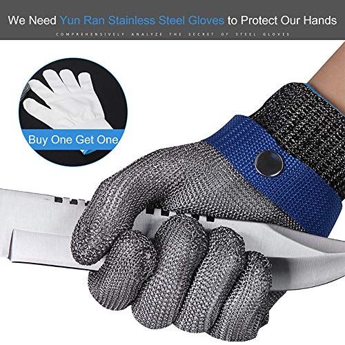 image for ARCLIBER Cut Resistant Gloves Stainless Steel Wire Metal Mesh Butcher 