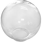 Beam Lighting 6-inch Clear Acrylic Replacement Globe - Cover for Ceiling, Wall Fixtures, Lamp Posts, or Streetlights