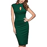 Miusol Women's Business Slim Style Ruffle Work Pencil Dress