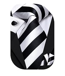 Hi-Tie Silk Ties for Men Plaid Paisley Striped