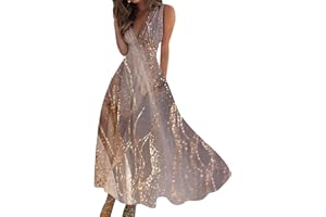 GENERIC Hawaiian Dresses for Women 2024,Spring Summer Elegant Party Boho Maxi Dress Vacation Beach Sun Dresses Trendy Cruise Wear