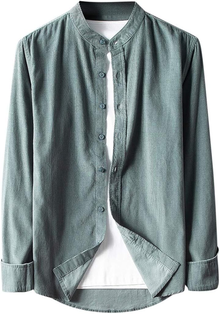 Camisa de Pana para Hombre Abrigo con Botones Abrigo de Manga Larga Ropa de Abrigo Suelta Abrigo Casual de Chaqueta de Ajuste Regular: Amazon.es: Ropa y accesorios