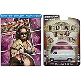 The Big Lebowski Limited Edition Steelbook Blu-ray/DVD Combo (With UltraViolet) with Greenlight 1985 Chevrolet G-20 Van "Sobchak Security" 1:64 Die-Cast Car Bundle