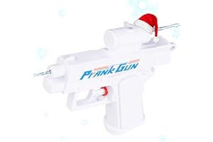 Mealivos Prank Water Gun, Prank Two-Way Water Gun, Pranks Battle Waters Guns Fight, White Elephant Gift Novelty Game for Parties & Office Fun (White)