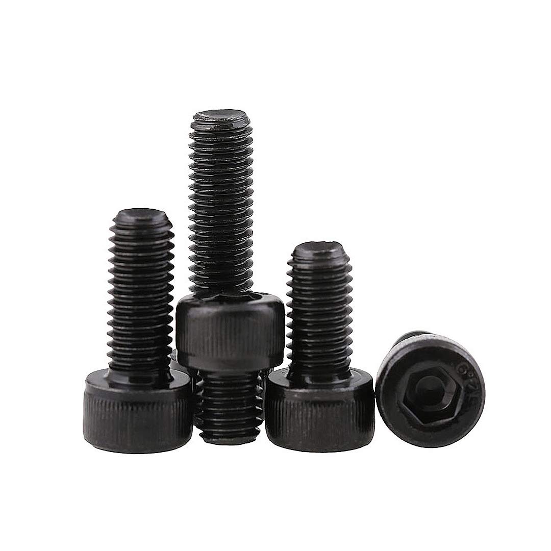 BOZONLI High Tensile Allen Bolts Hex Socket Cap Screws Mechanical Parts Bolts, Black, M10*60mm,5 pcs