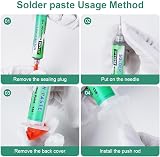 Flintronic 15g Lead Free Solder Paste 42Sn/58Bi Low Temp 138°C Syringe view 5