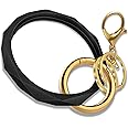 Idakekiy Key Ring Bracelets, Silicon Wristlet Keychain Circle Key Chain Ring Bangle Keyring for Women Girl