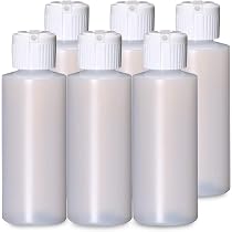 30 Bouteilles Plastique 50ml Avec Bouchon Rabattable - Pour Huiles, Parfums, Cosmétiques