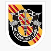 5th Special Forces Group United States Army Green Berets Military SF Veteran Unit 5" Vinyl Decal Bumper Sticker