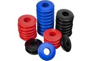 LEONTOOL 30Pcs Glad Hand Seals Rubber Gladhand Seals Washers Round Elastic Grommets Gaskets for Semi Trucks Trailers Tractors