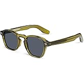 VANLINKER Retro Small Square Sunglasses for Men Women Thin Cube Shades Vintage Slim Frames Intellectual Style VL9774