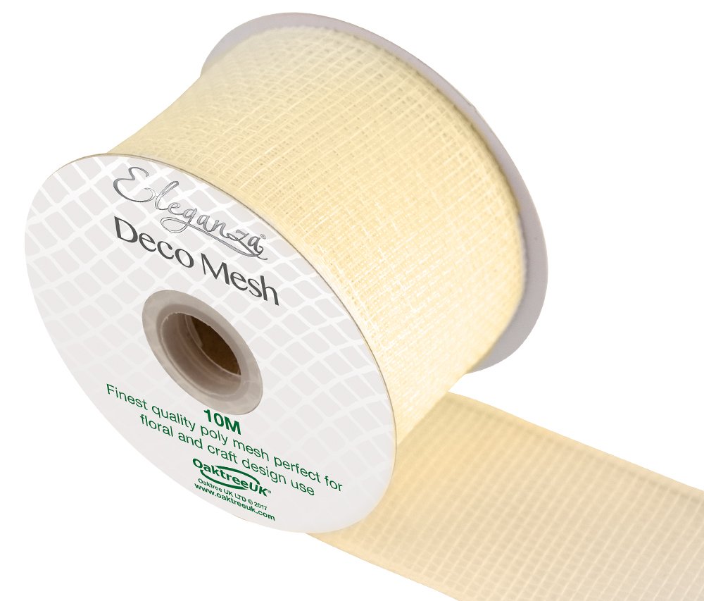 Eleganza DECO Mesh 63mm x 10m No.01, Ivory