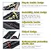 DEWEL Drawing Tube Blueprint Case Telescoping Art Tube Large Plastic Black Storage Tube Expands from 25 to 40 Inches Plastic Waterproof and Light Resistant Poster Tube with Strap