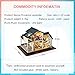 CuteBee Dollhouse Miniature with Furniture, DIY Wooden Dollhouse Kit Plus Music Movement, 1:24 Scale Creative Room Idea.