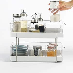 HUIJ Bajo Fregadero Estantería Armario Fregadero Retirable bajo