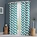 Intelligent Design Libra Chevron Window Curtain Pair Teal 84