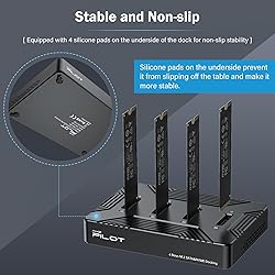 AMZPILOT 4 Bays M.2 NVMe & SATA to USB C Docking