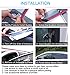 Kust yd314w Auto Window Rain Guards, Rain Guards for Car Window,Window Deflector Fit for 2016 2015 Crv Honda,Pack of 4 Pieces Chrome Windows Visors