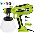 Paint Sprayer, 700W HVLP Spray Gun with Blowing Joints, 2024 Upgraded, 4 Nozzles & 3 Patterns, Easy to Clean, Paint Sprayers for Home Furniture, Cabinets, Decks, Walls, Door, etc.